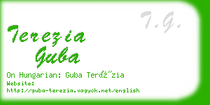 terezia guba business card